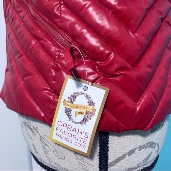 TALBOTS PETITES The Puffer Vest - Glossy Red - Picture 5 of 6